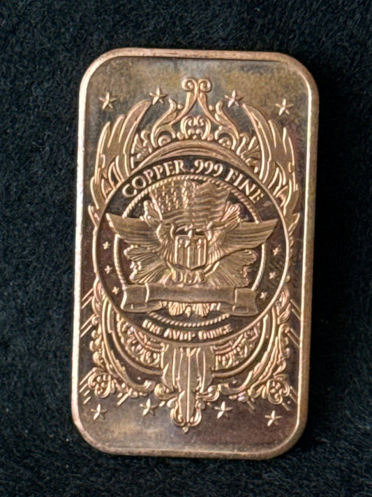 1 oz Copper Bar - Walking Lib - CB26030038