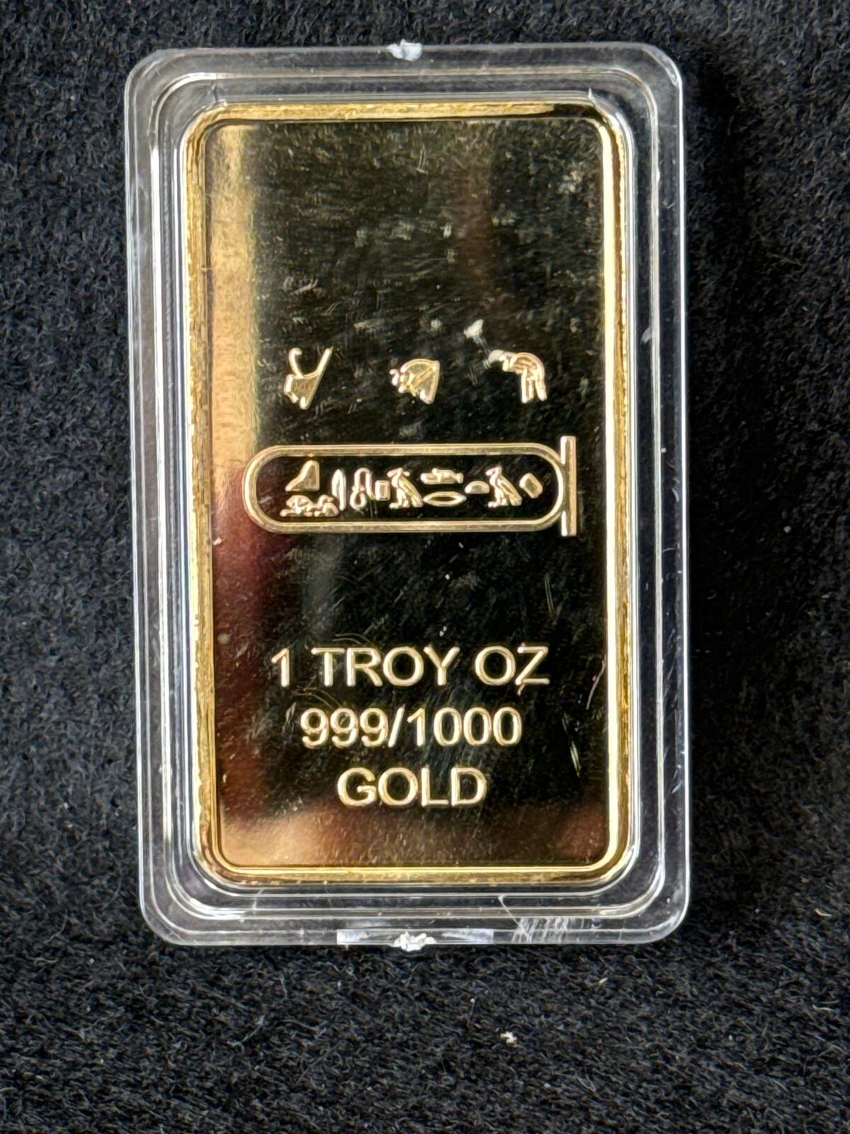 1 oz Gold Plated Commemorative Bar "Cleopatra" - MD26030012