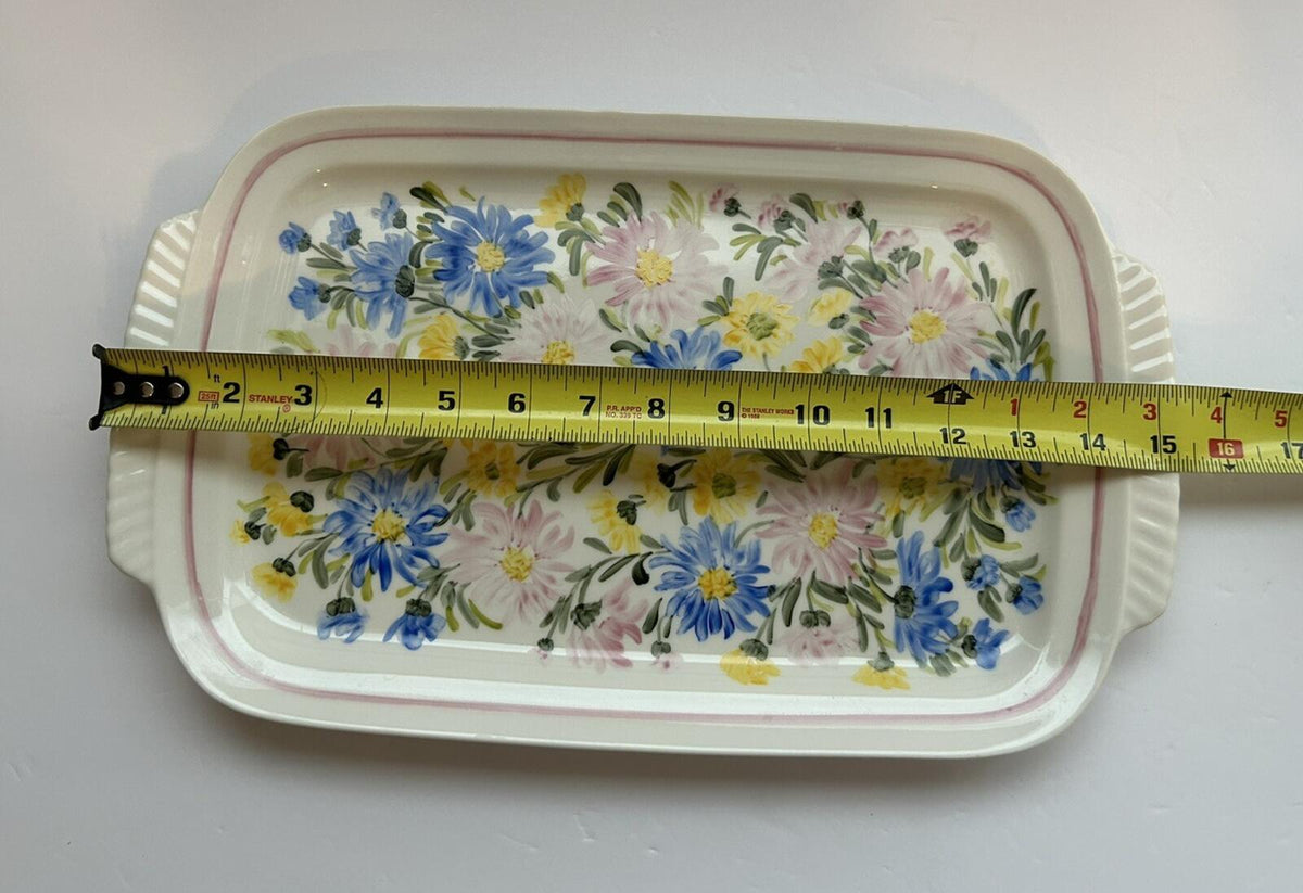 Sta Ma Cuernavaca Floral Rectangular 15” Plate – alternate product view 5 of 6
