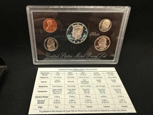 1992 United States Mint Silver Proof Set OGP Box COA 90% Silver Complete – alternate product view 2 of 5