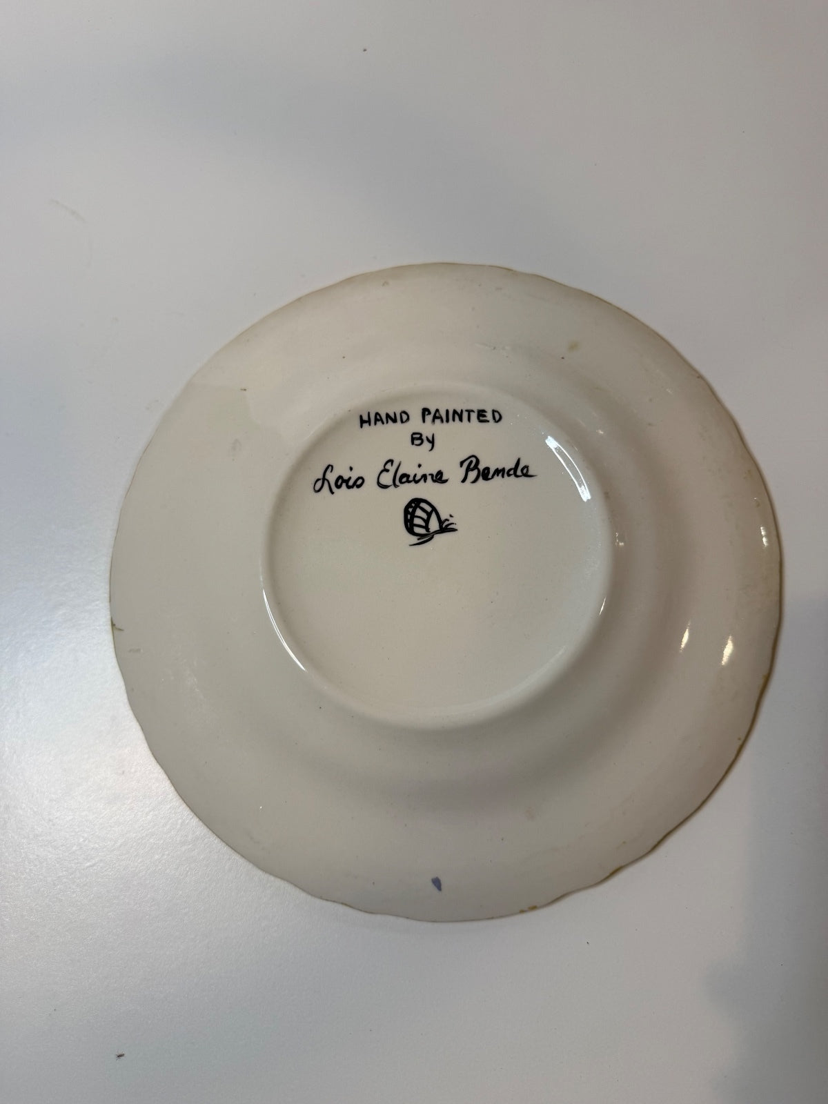 Vintage Hand Painted Mallard Duck Ceramic Plate Signed Lois Elaine Benda 9” – alternate product view 8 of 10