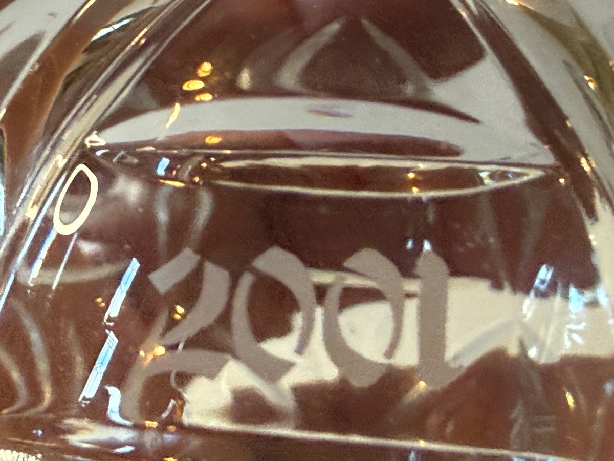 Waterford Crystal 2001 10th Annual Ball Christmas Ornament 5” Spire