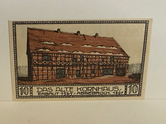 1921 Bielefeld Germany 10 Pfennig Notgeld – Altes Kornhaus - 255
