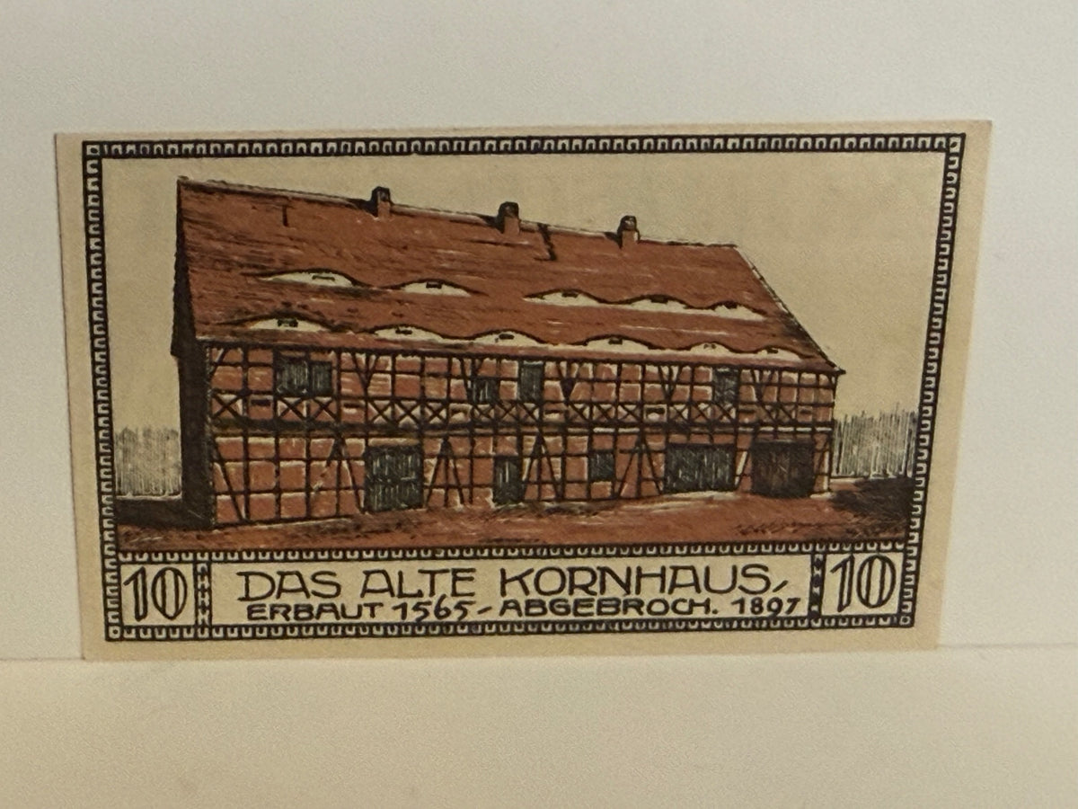 1921 Bielefeld Germany 10 Pfennig Notgeld – Altes Kornhaus - 255
