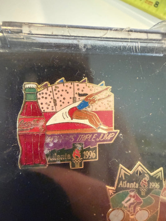 Vintage 1996 Atlanta Olympics Coca-Cola Sports Pin Set of 5 w/ Case – alternate product view 2 of 7