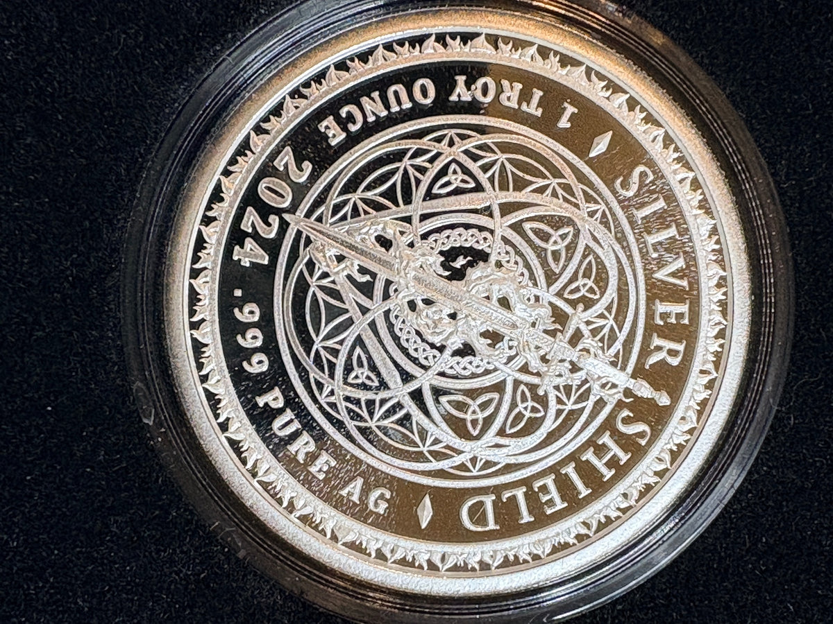 2024 Silver Shield King Dollar 1 oz .999 Silver Proof COA 88/386 – alternate product view 2 of 3