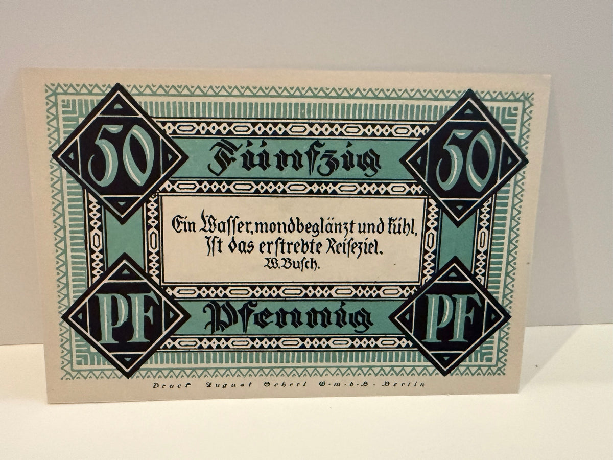 1921 Germany Stolzenau Weser Notgeld Lot 7 Notes 50 & 75 Pfennig - 28 – alternate product view 5 of 14