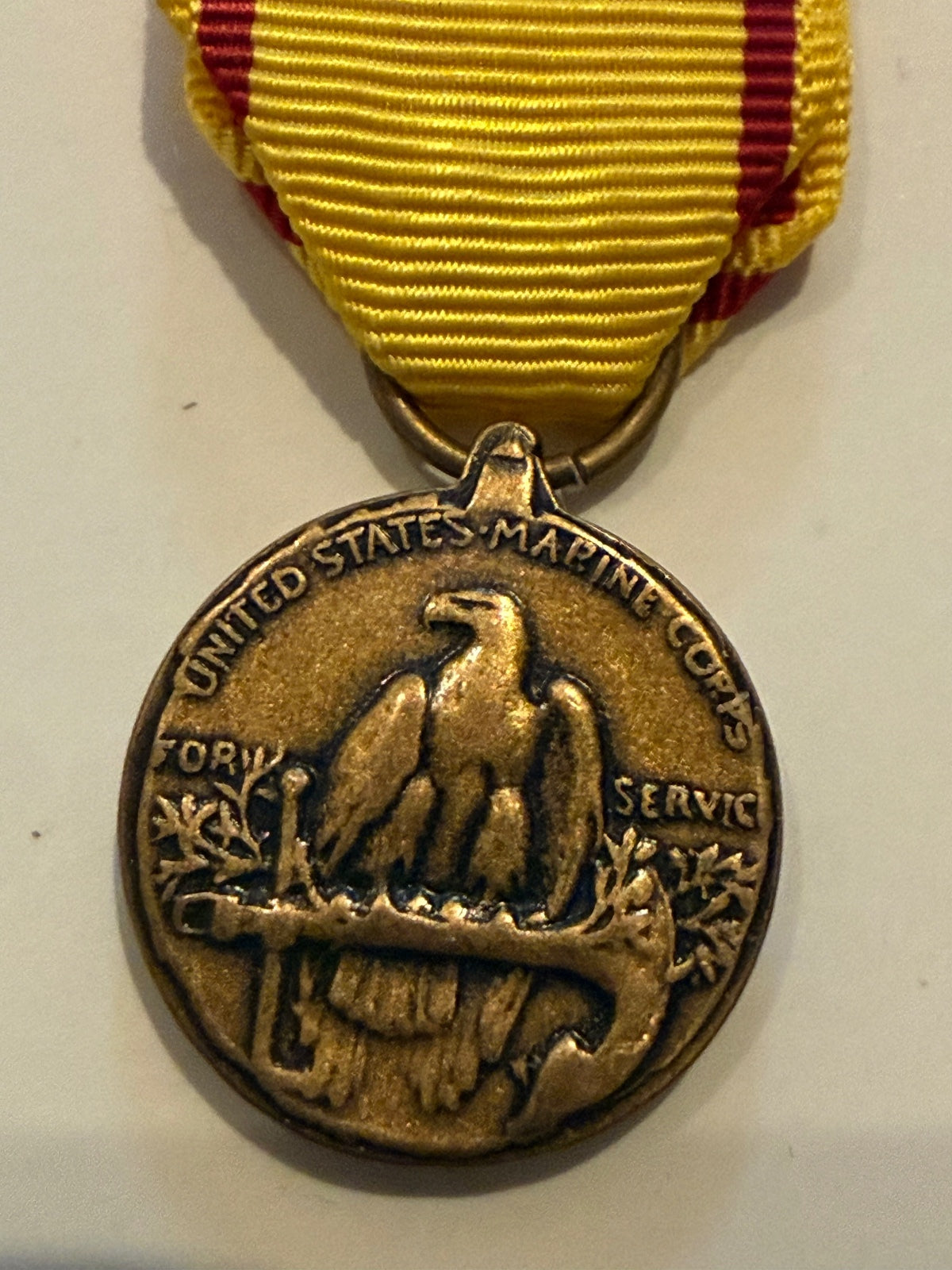 Miniature USMC China Service Medal – U.S. Marine Corps Military Medal