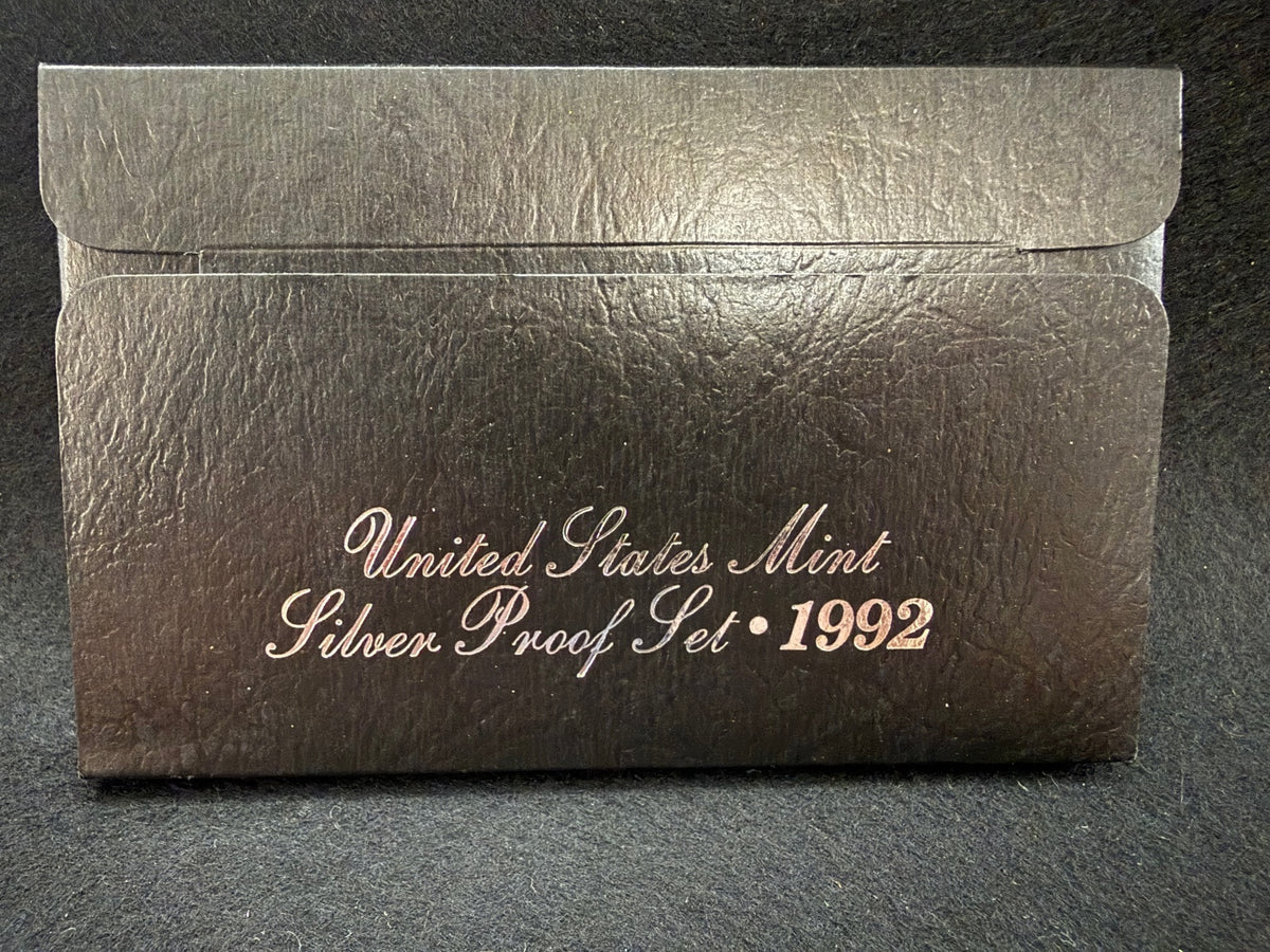 1992 United States Mint Silver Proof Set OGP Box COA 90% Silver Complete
