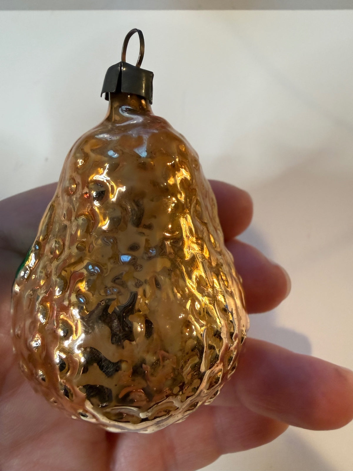2 Vintage West Germany Glass Fruit Christmas Ornaments Apple Pear – alternate product view 7 of 9