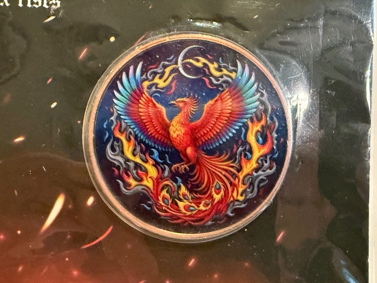 1 Oz .999 Fine Copper Phoenix Colorized Round Limited 5000 #4507 COA – alternate product view 2 of 5