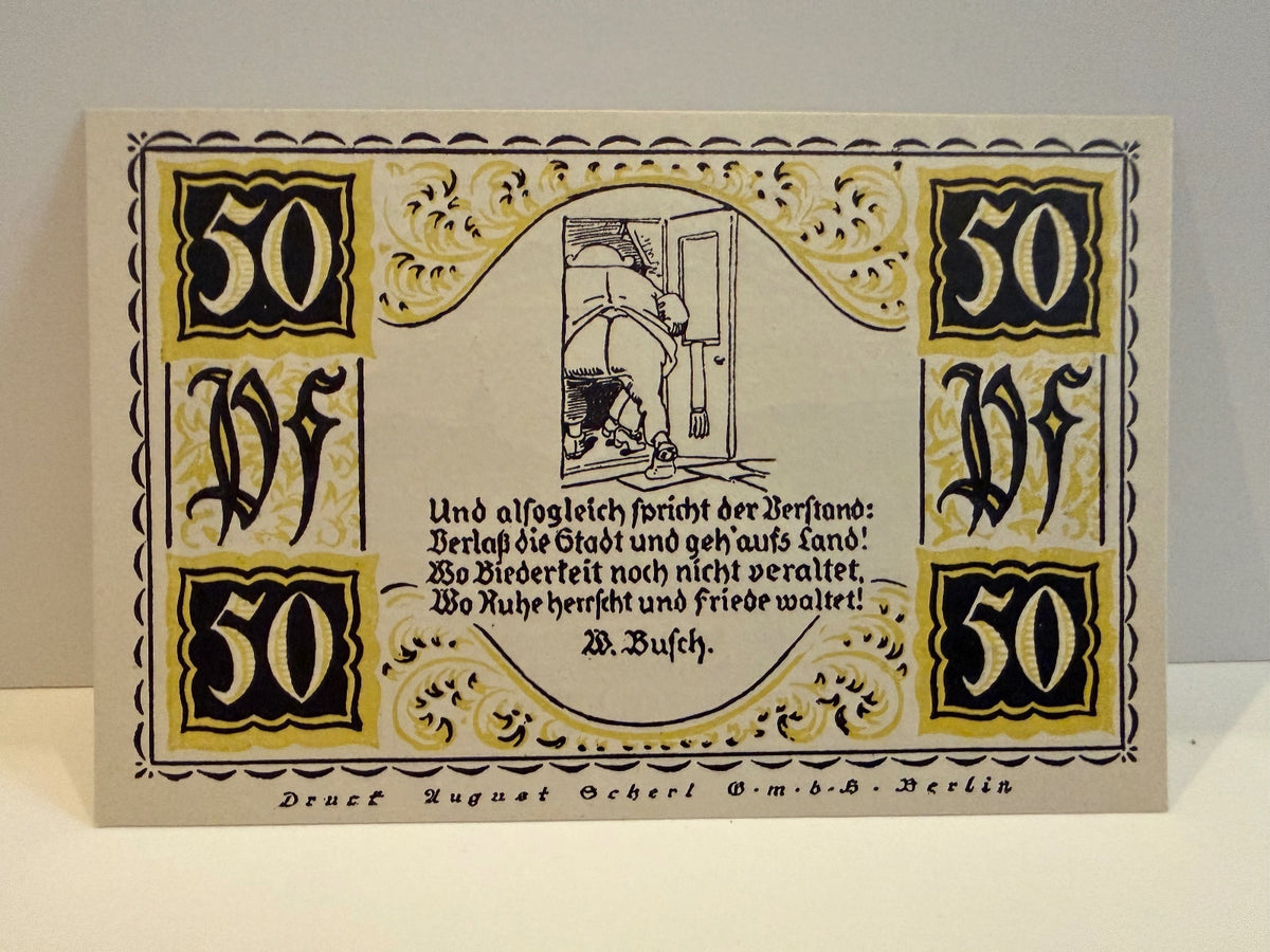 1921 Germany Stolzenau Weser Notgeld Lot 7 Notes 50 & 75 Pfennig - 28 – alternate product view 11 of 14