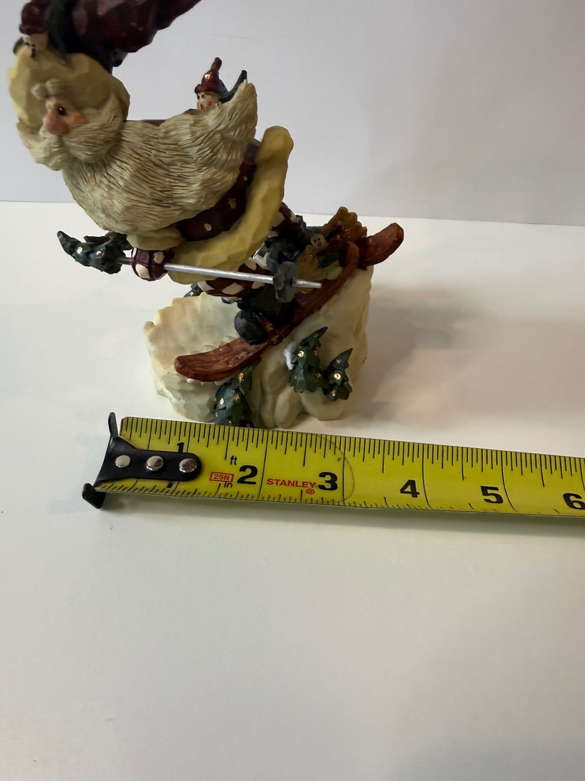 Vintage 1998 Boyds Carvers Choice "Santa Jr. In the Nick of Time" Figurine w/Box