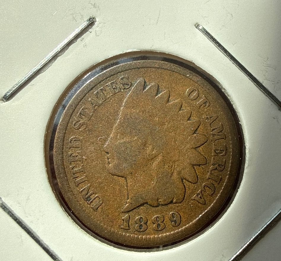 1889 Indian Head Cent – U.S. One Penny (1624) — product photograph 1