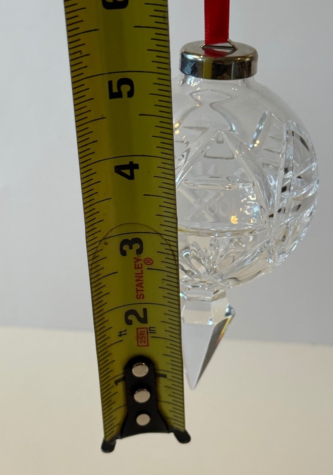 Waterford Crystal 2001 10th Annual Ball Christmas Ornament 5” Spire