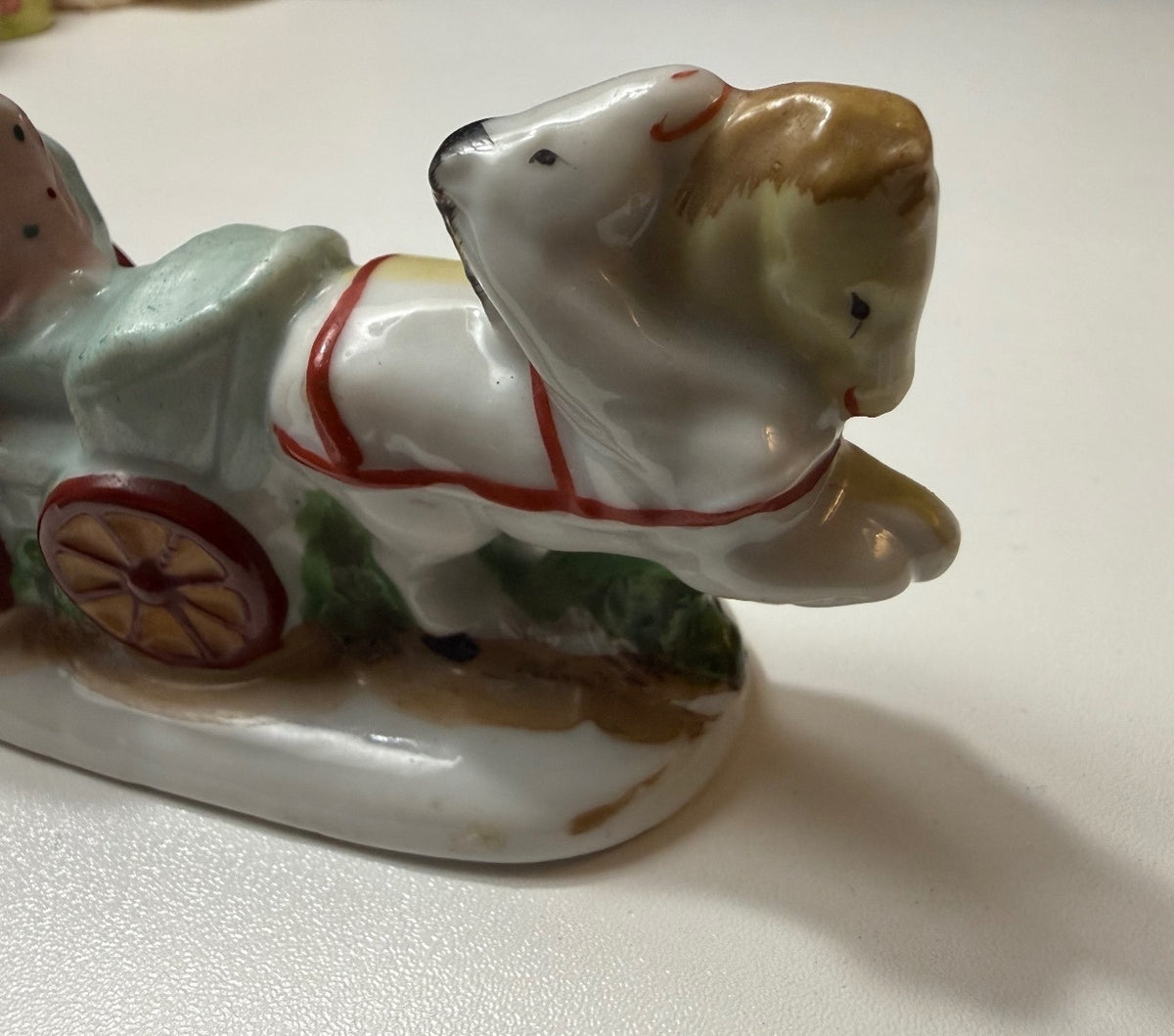 Vintage Occupied Japan Horse Carriage Figurine Hand Painted Porcelain – alternate product view 3 of 9