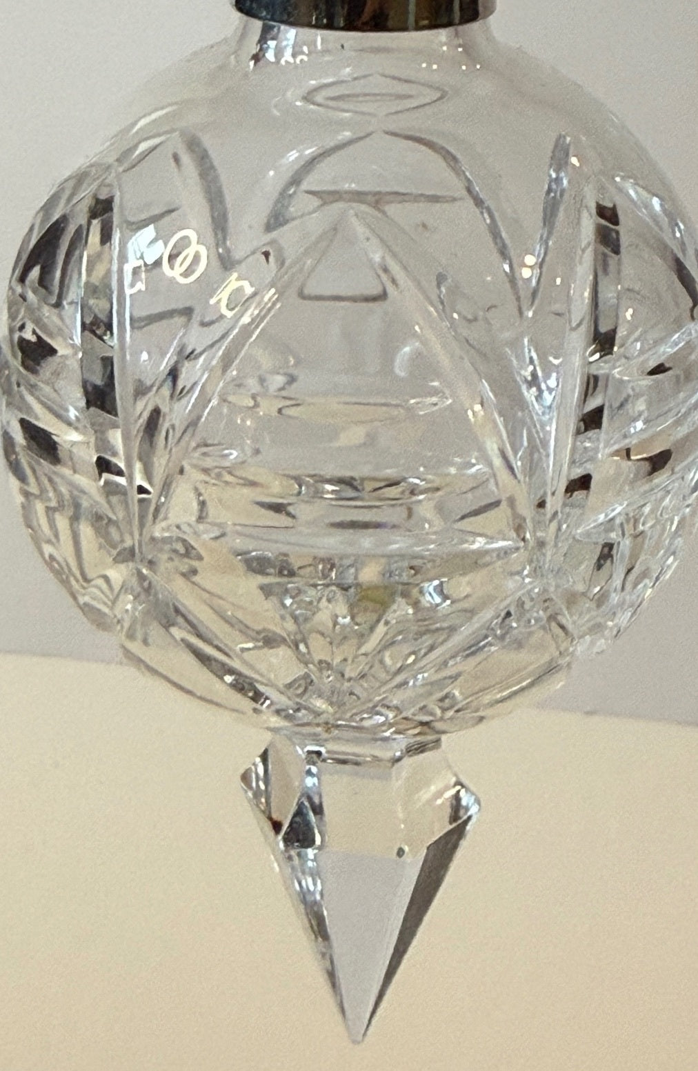 Waterford Crystal 2001 10th Annual Ball Christmas Ornament 5” Spire