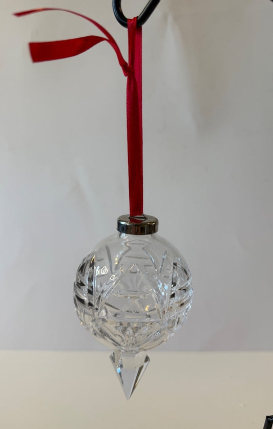 Waterford Crystal 2001 10th Annual Ball Christmas Ornament 5” Spire