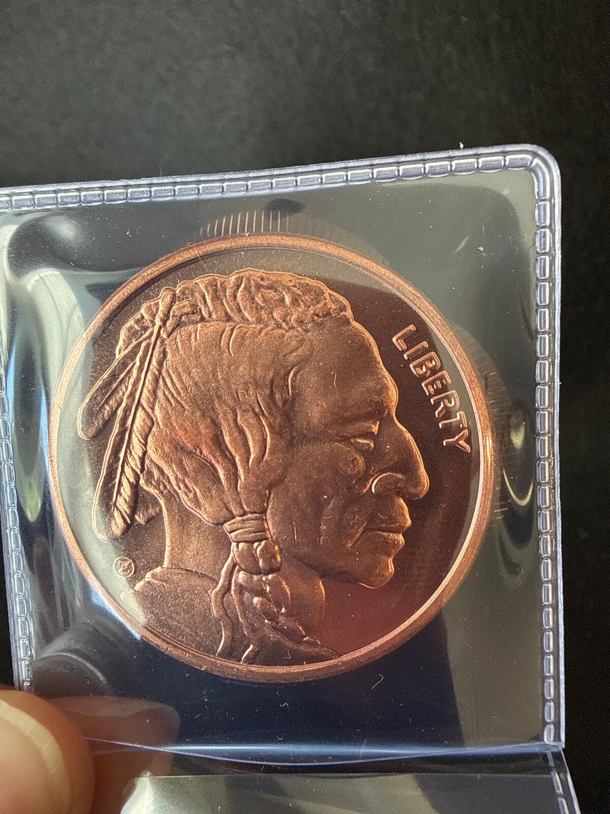 1oz buffalo copper round - CB26030053