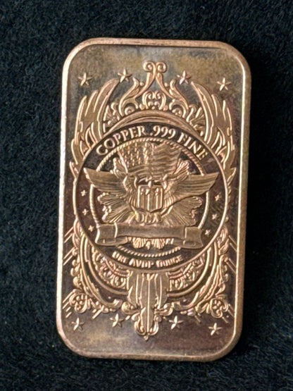 1 oz Copper Bar - Walking Lib - CB26030038