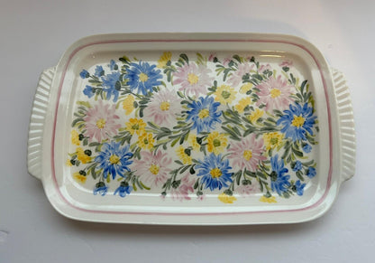Sta Ma Cuernavaca Floral Rectangular 15” Plate