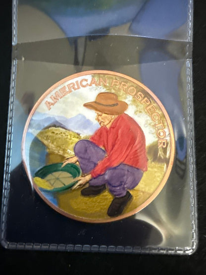 1 oz American Prospector colorized coper - CB26030060