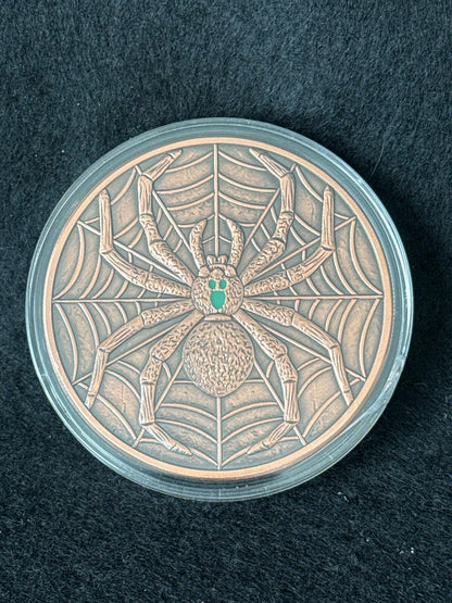 5 OZ Copper Round - spider - CB26030055