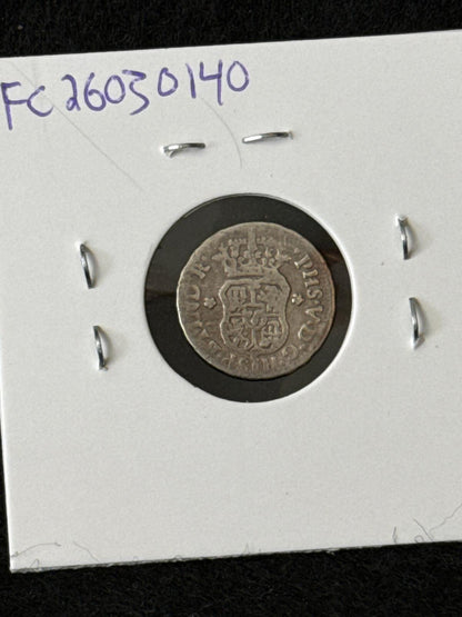 1743 Mo Mexico (Spanish Colonies) 1/2 Real - KM66 - XF - .917 Silver - FC26030140