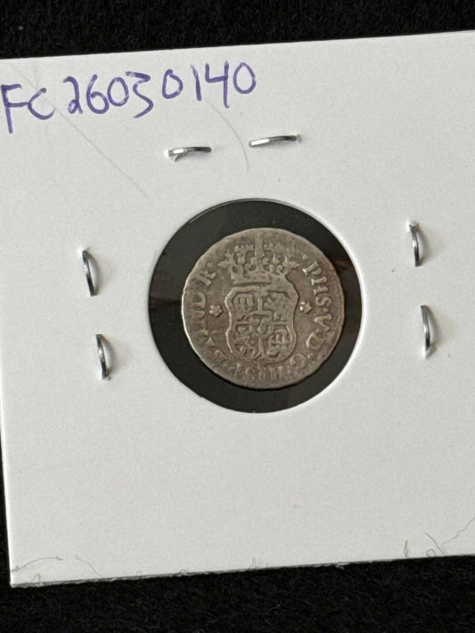 1743 Mo Mexico (Spanish Colonies) 1/2 Real - KM66 - XF - .917 Silver - FC26030140