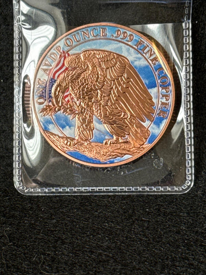 1 oz colorized copper round Dont Tread on me - CB26030024
