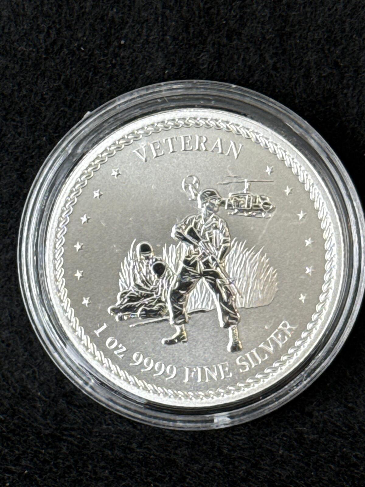 1 oz .9999 Silver Round - Veteran - SB26030055