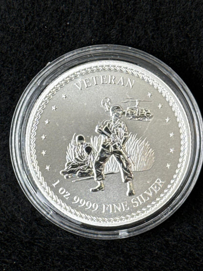 1 oz .9999 Silver Round - Veteran - SB26030055