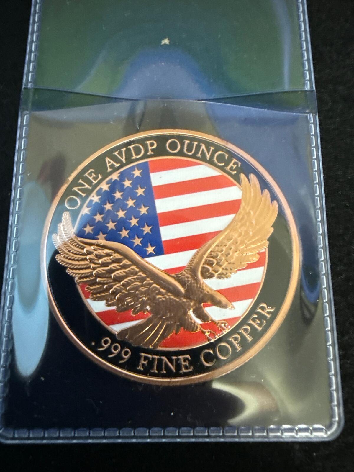 1 oz American Prospector colorized coper - CB26030060