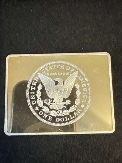 SUPER RARE 1982 Morgan Design 2 oz. .999 Silver Bar