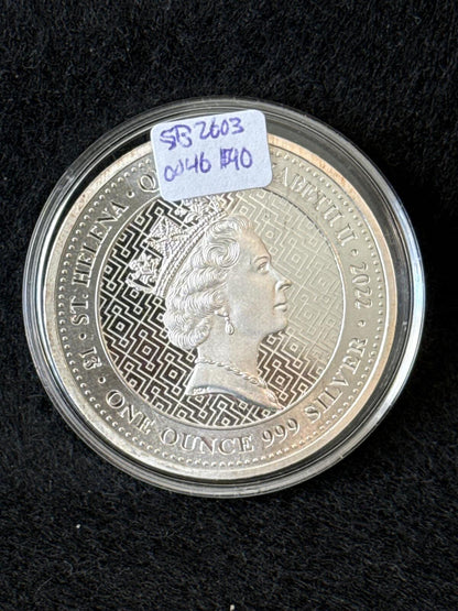 1oz 2022 St. Helen "Queen's Virtues" - Truth Silver round - SB26030046