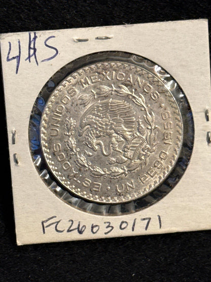 1959 Mexico 1 peso .100 silver - FC26030171