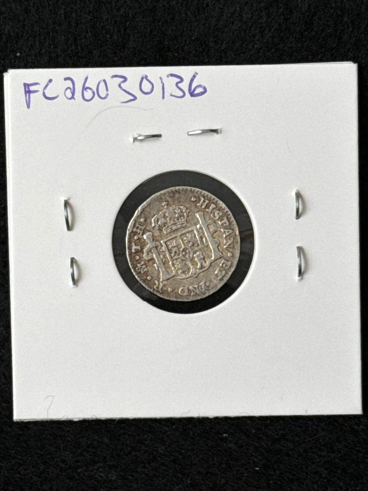 1808 TH Mexico (Spanish Colonies) 1/2 Real - KM73 - XF - .8958 Silver - FC26030136