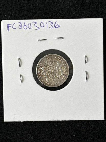 1808 TH Mexico (Spanish Colonies) 1/2 Real - KM73 - XF - .8958 Silver - FC26030136