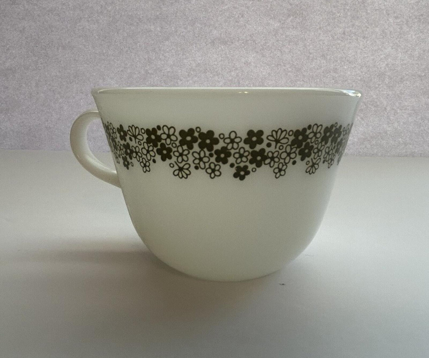 Pyrex Corning Ware Coffee Cup “Spring Blossom” Crazy Daisy - Heavy Duty Version