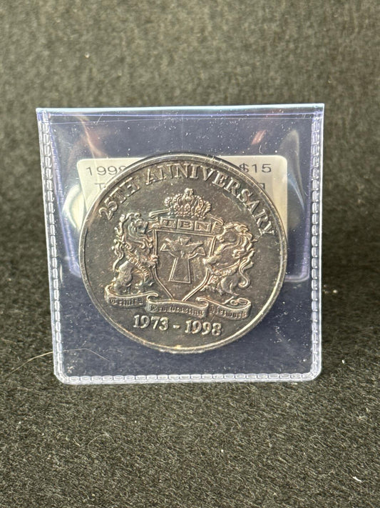 Silver clad Trinity Broadcasting Network 1998 25th Anniv. Angel 1 Token - TK26030007