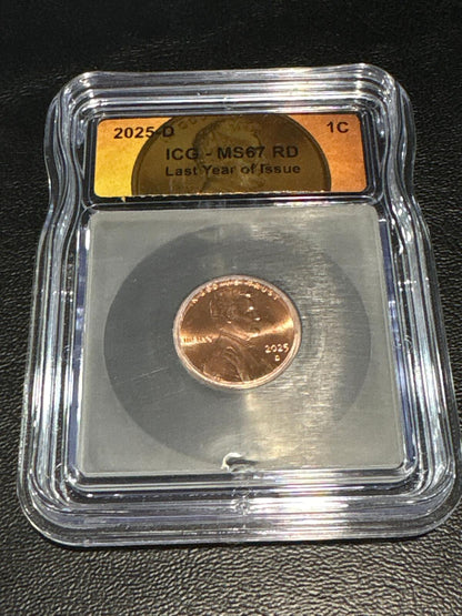 SALES! - 2025 Final Penny P & D Lincoln Label ICG MS67 2-Coin Set - SL26010006
