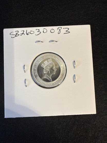 St. Helena Queen Elizabeth 1/10 .999 fine silver round