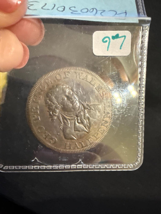 1790's (no date shown) Prince of Wales halfpenny conder token - FC26030173