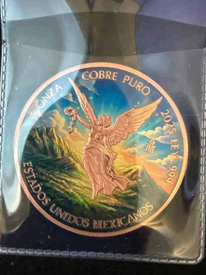 1 oz Colorized Copper Libertad Round - CB26030064