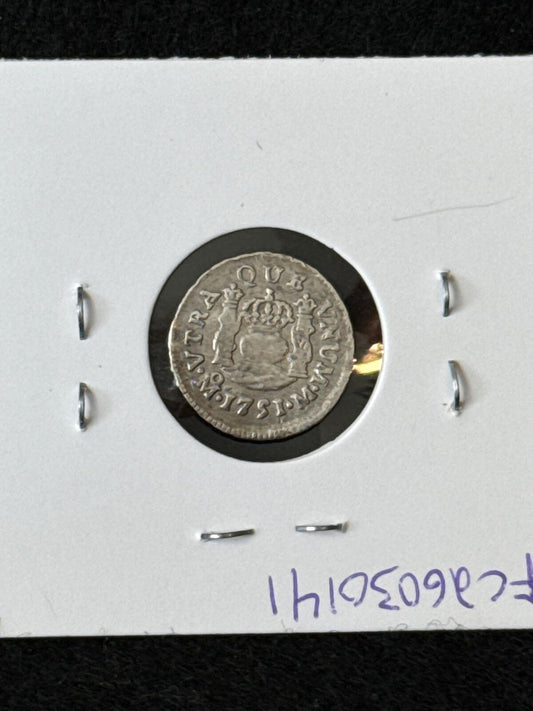 1751 M Mexico (Spanish Colonies) 1/2 Real - KM67.1 - XF - .917 Silver - FC26030141