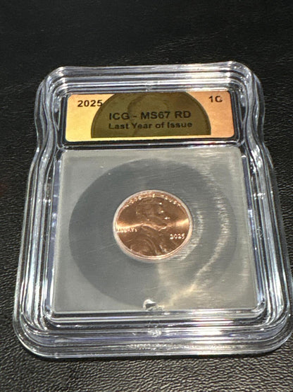 SALES! - 2025 Final Penny P & D Lincoln Label ICG MS67 2-Coin Set - SL26010006