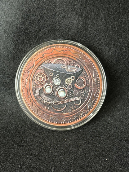 5 oz "Steampunk Visions" Colorized Copper Round - CB26030039