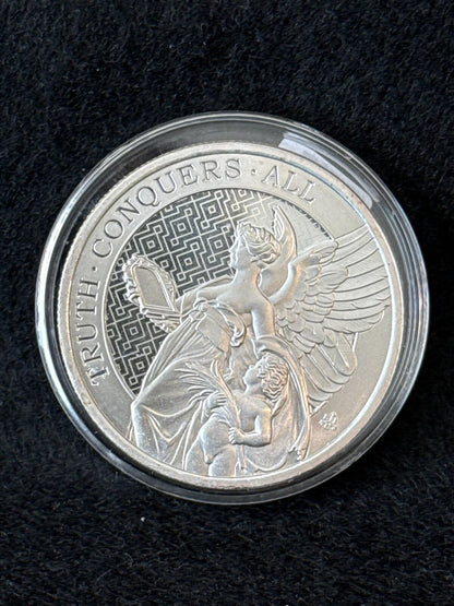 1oz 2022 St. Helen "Queen's Virtues" - Truth Silver round - SB26030046