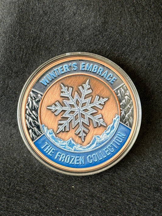 5 oz "Winter's Embrace" Colorized Copper Round - CB26030042