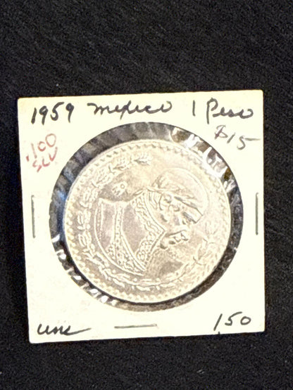 1959 Mexico 1 peso .100 silver - FC26030171